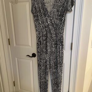 Boden Monochrome Patterned Jumpsuit Size 6